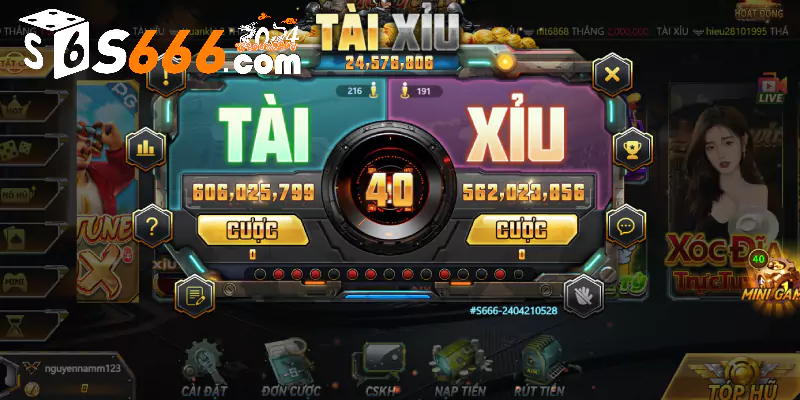 Giới thiệu game tài xỉu nổ hũ tại S666