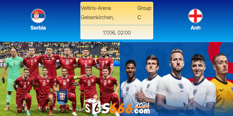 Tìm hiểu lịch sử đối đầu Euro Serbia vs Anh 2h00